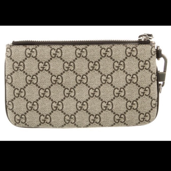GUCCI SUPREME SIGNATURE GG KING SNAKE BROWN WRISTLET CLUTCH EUC - Picture 10 of 14